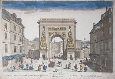 La Porte Saint-Denis von French School